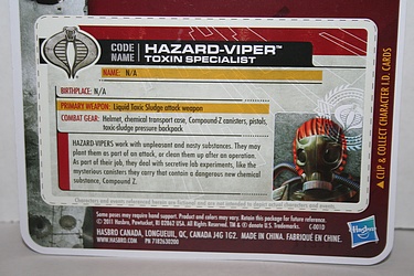 G.I. Joe: 30 for 30 - Hazard-Viper: Toxin Specialist