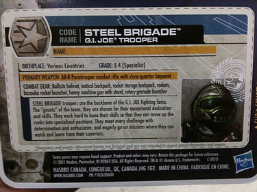 G.I. Joe: 30 for 30 - Steel Brigade: G.I. Joe Trooper