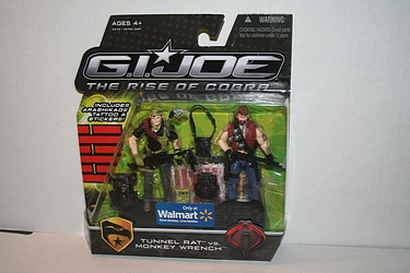 G.I. Joe - The Rise of Cobra: Walmart Exclusive Off-Screen 2-Pack - Tunnel Rat vs. Monkey Wrench