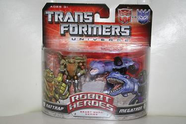 Transformers Robot Heroes - Rattrap vs. Megatron