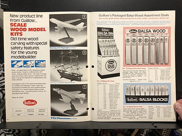 Hobby Catalogs: Guillow's, 1975 Hobby Catalog